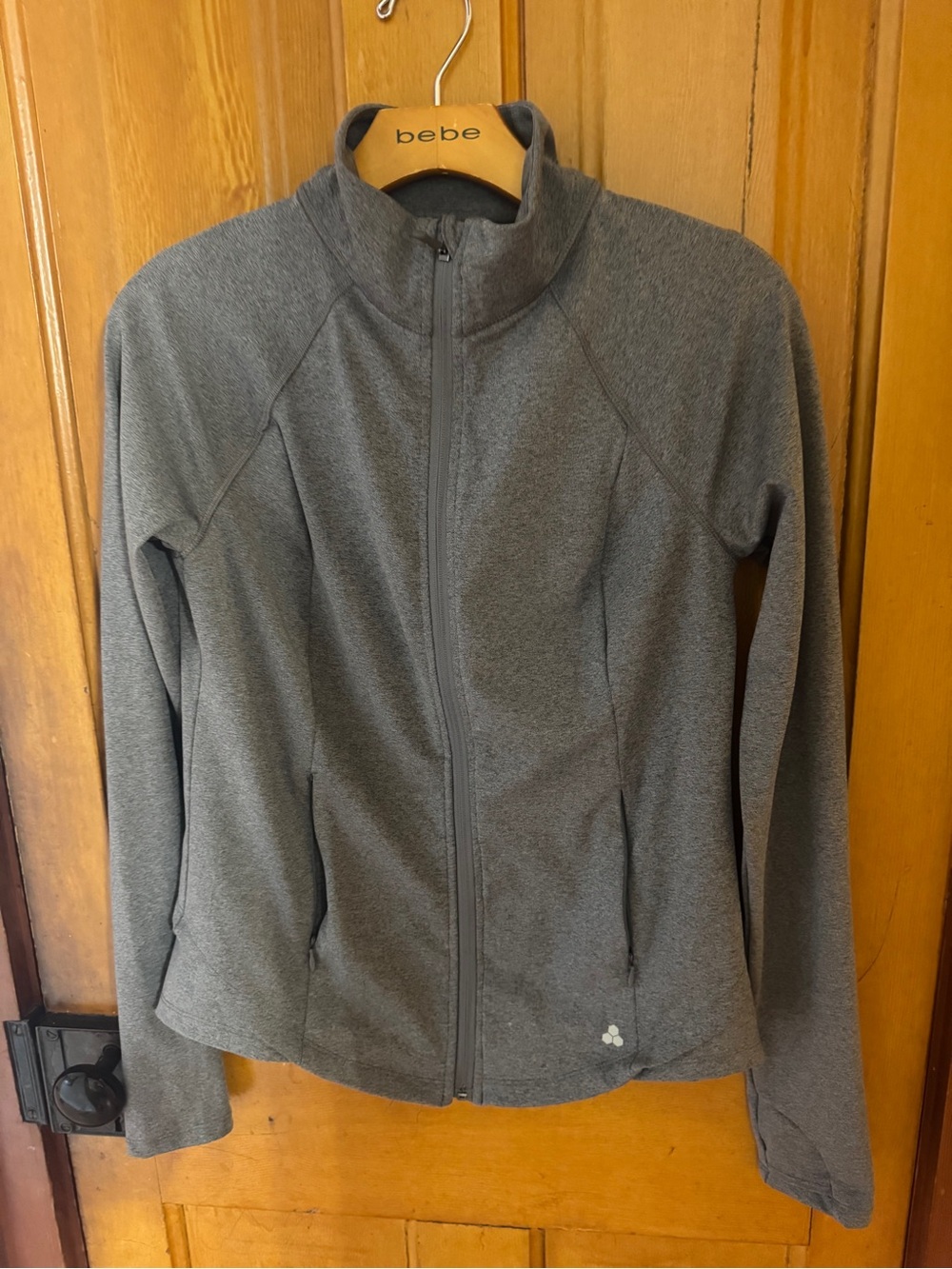 tek gear Women's Gray Full-Zip Utility Jacket